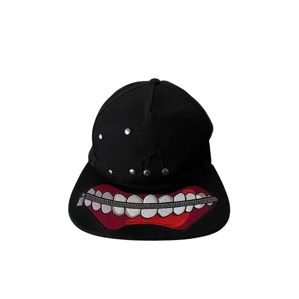 Tokyo Ghoul Anime Kaneki Mens Size OS Black Red Adjustable Cap